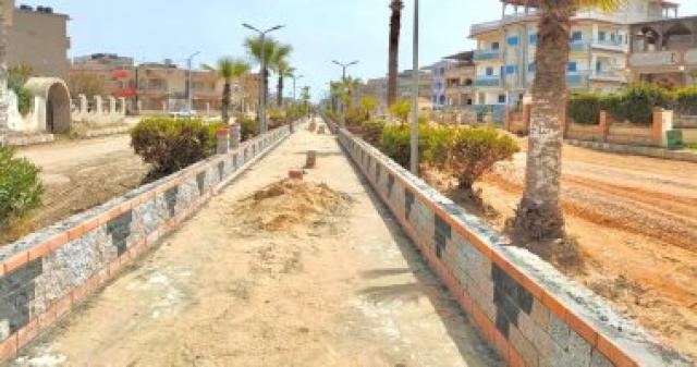 الأعمال الجارية في تطوير مصيف بلطيم