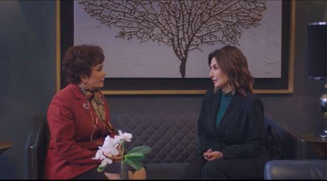 لبلبة وأمل رزق في مسلسل دايما عامر في مشهد انساني 