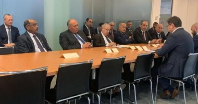 وزير الخارجية سامح شكرى يشارك في اجتماع مع وزير خارجية أوكرانيا