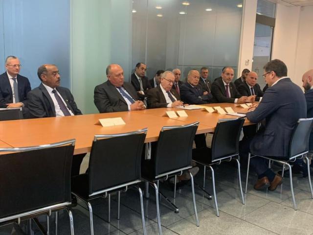 الوفد العربي بشأن الأزمة في أوكرانيا