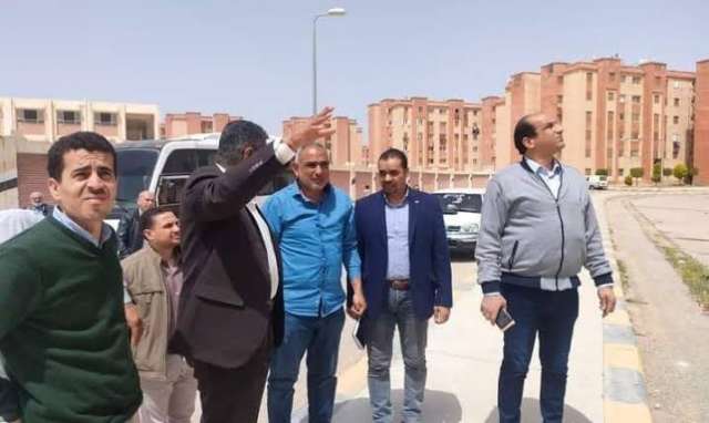 جولة تفقدية لرئيس جهاز برج العرب الجديده 