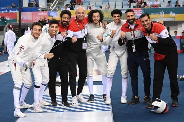  منتخب مصر لسلاح سيف المبارزة شباب