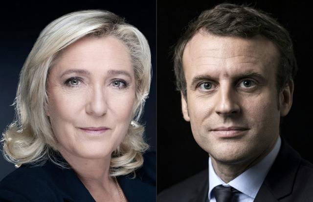 لوبان وماكرون