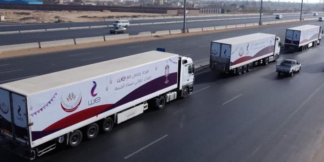 المصرية للاتصالات تطلق قافلة مواد غذائية 