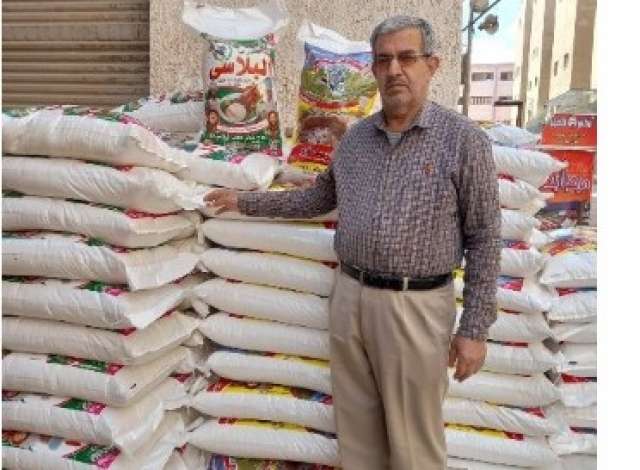 ضبط 2 طن أرز مجهول المصدر بكفر صقر فى الشرقية 