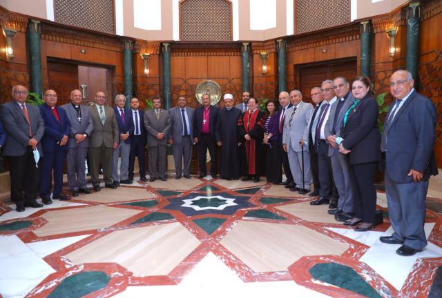  زيارة وفد الطائفة الإنجيلية لمشيخة الأزهر 