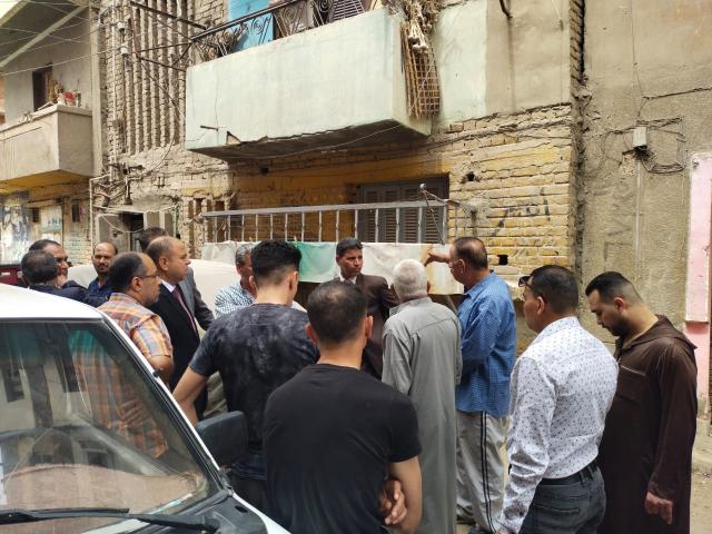 انهيار سقف غرفة بالطابق الرابع لعقار ببنها