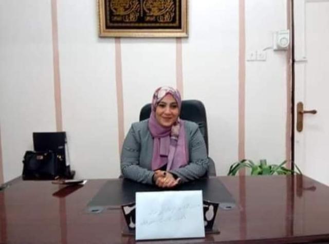 المحاسب غادة الحمادي رئيس مركز ومدينة شربين