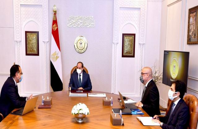 الرئيس عبد الفتاح السيسي خلال الاجتماع