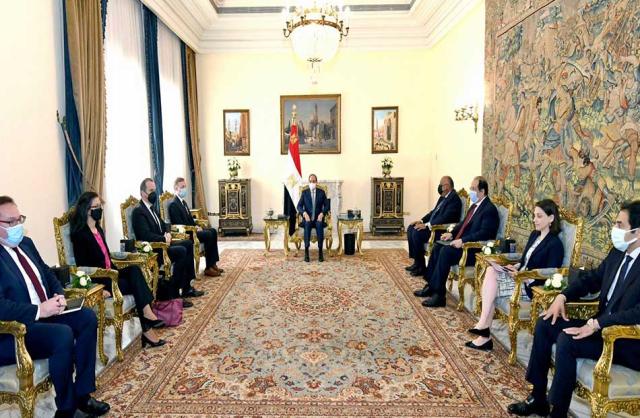 لقاء الرئيس السيسي لمستشار الأمن القومي الأمريكي جيك سوليفان