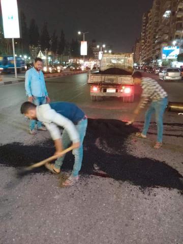 حي شرق مدينة نصر يتابع تمهيد الطرق لتحقيق السيولة المرورية