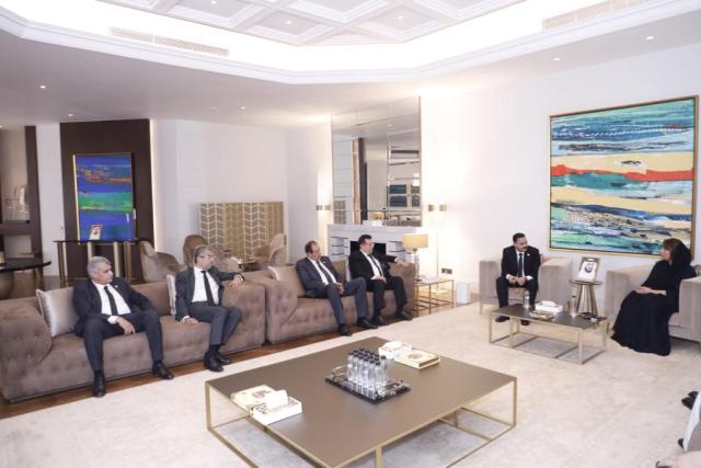 وفد برلماني من حزب مستقبل وطن يقدم العزاء للسفيرة مريم الكعبي في وفاة الشيخ خليفة بن زايد 