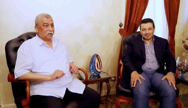 المهندس ياسر قورة والكاتب الصحفى محمود نفادى