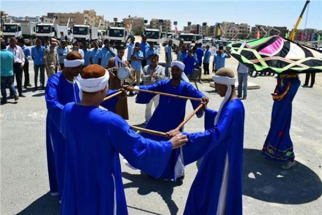 ثقافة المنيا تشارك في طابور الاصطفاف لمجابهة الأزمات والكوارث الطبيعية