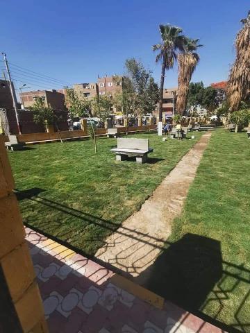   تطوير ميدان ومدخل مدينة الغنايم وإعادة تشغيل النافورة  