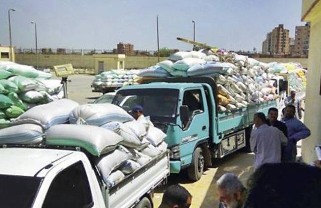 ضبط 2568  طن من الاقماح مهربة بسوهاج 