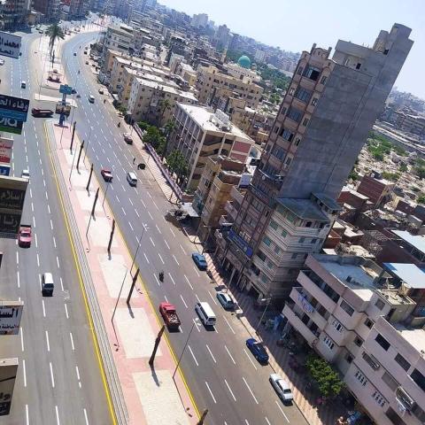 الانتهاء من تطوير ميادين  الشهابية والساعة باريس دمياط 
