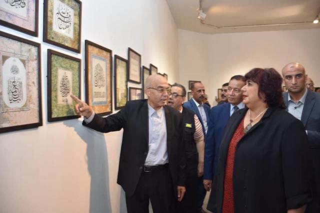وزيرة الثقافة تفتتح الدورة السابعة لملتقي القاهرة الدولى لفنون الخط العربي