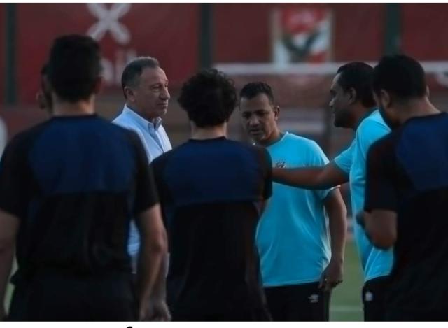 الخطيب في تدريبات الأهلى
