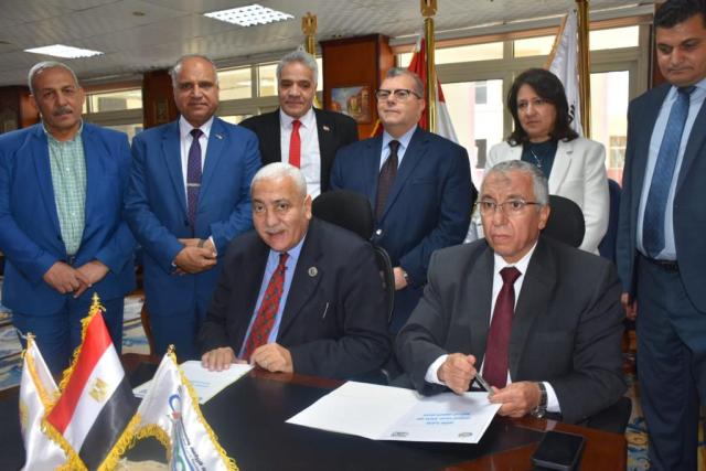 توقيع بروتوكول تعاون بين جامعة السادات ومركز البحوث الزراعية 