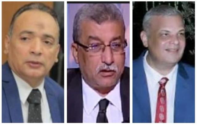 الكاتب الصحفى صالح شلبى - الكاتب الصحفى محمود نفادى - طارق درويش رئيس حزب الاحرار