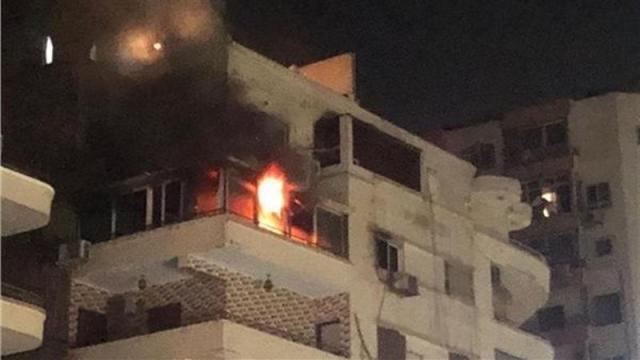 حريق شقة بالمرج
