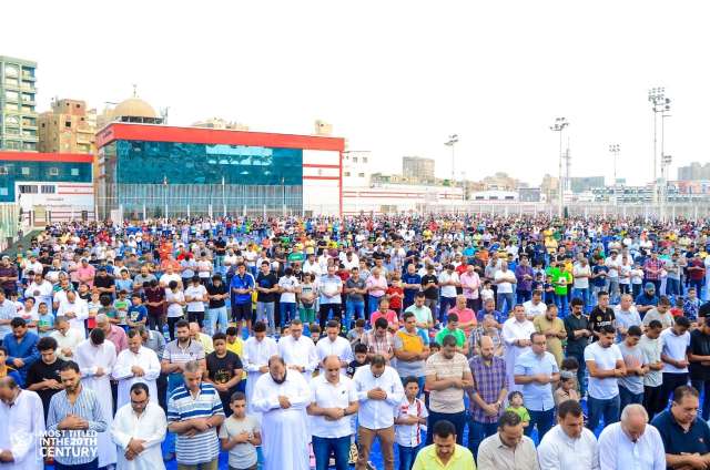 صلاة عيد الاضحى بنادى الزمالك