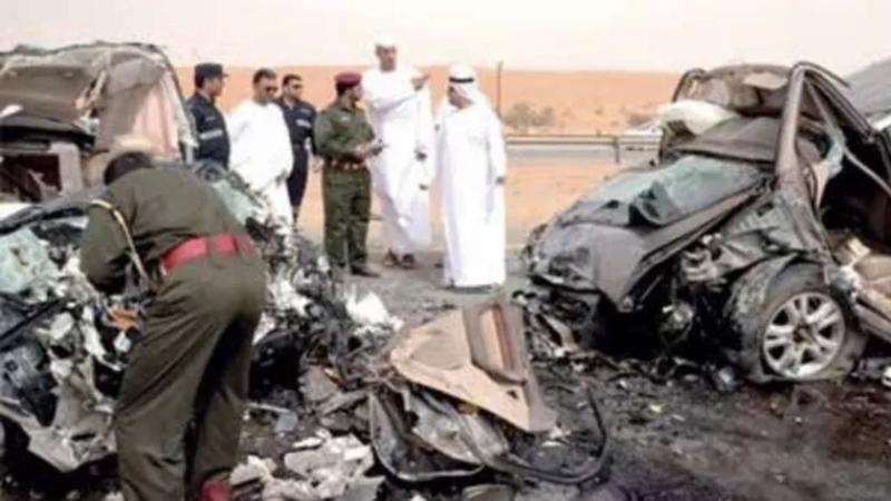 حادث مروري فى رأس الخيمة بالإمارات