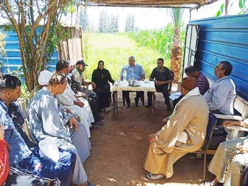 حقل ارشادى عن محصول الارز بمركز ههيا شرقية 