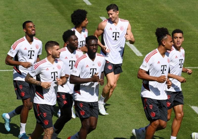 روبرت ليفاندوفسكي في تدريبات بايرن ميونخ
