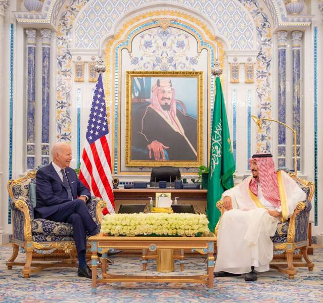 الملك سلمان وبايدن 