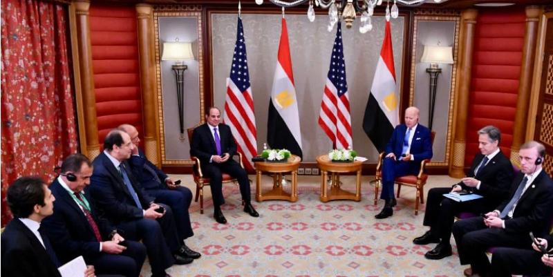 لقاء الرئيس السيسي مع نظيره الأمريكي جو بايدن