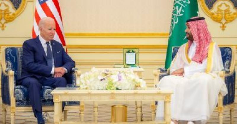 ولى العهد السعودى وبايدن 