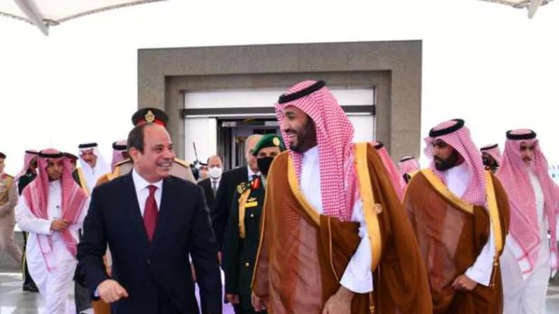 الرئيس عبدالفتاح السيسي وولي العهد السعودي