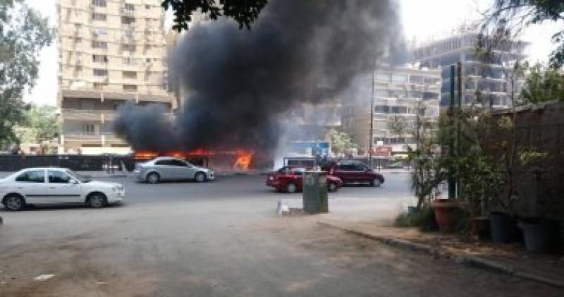  حريق اتوبيس  