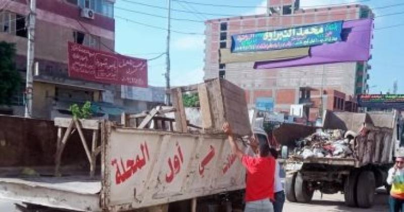 حملات مكثفه لرفع الإشغالات والتعديات