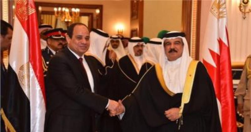 الرئيس السيسى وعاهل البحرين - ارشيفية