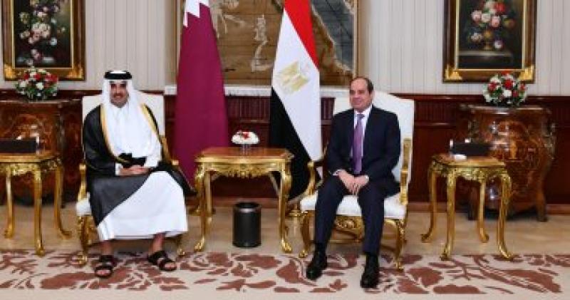الرئيس السيسى وأمير قطر