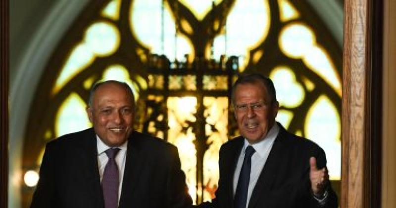 وزيري خارجية مصر وروسيا 