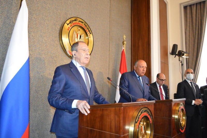 المؤتمر الصحى لوزير الخارجية ونظيره الروسى