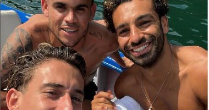 محمد صلاح في رحلة بحرية 