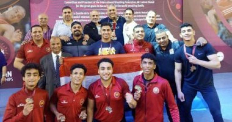 منتخب ناشئين المصارعة