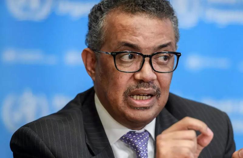 الدكتور تادروس ادهانوم المدير العام لمنظمة الصحة العالمية