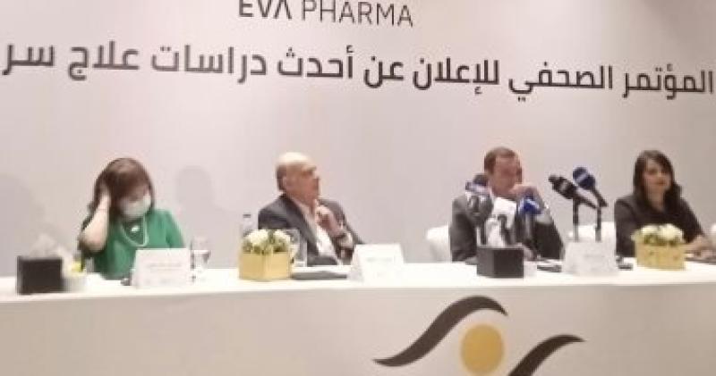 خلال فاعليات المؤتمر الصحفى أحدث برتوكولات علاج أورام الثدى بالمجان