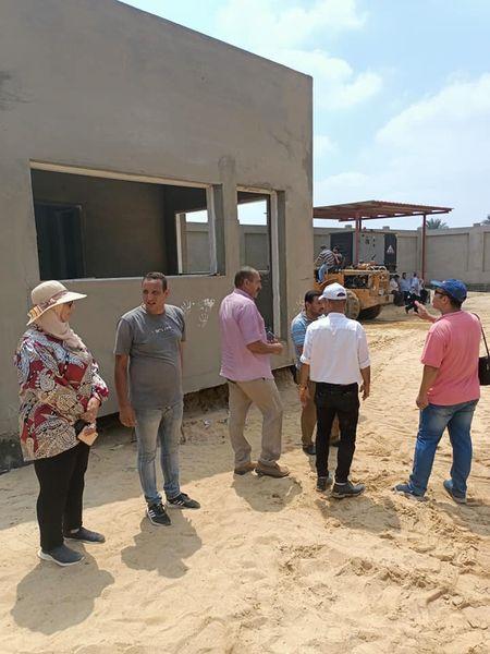 متابعة مشروعات مدينة السنطة 