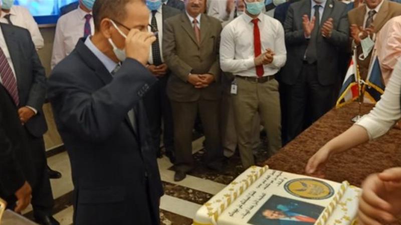 عمران يودع العاملين بالرقابة المالية