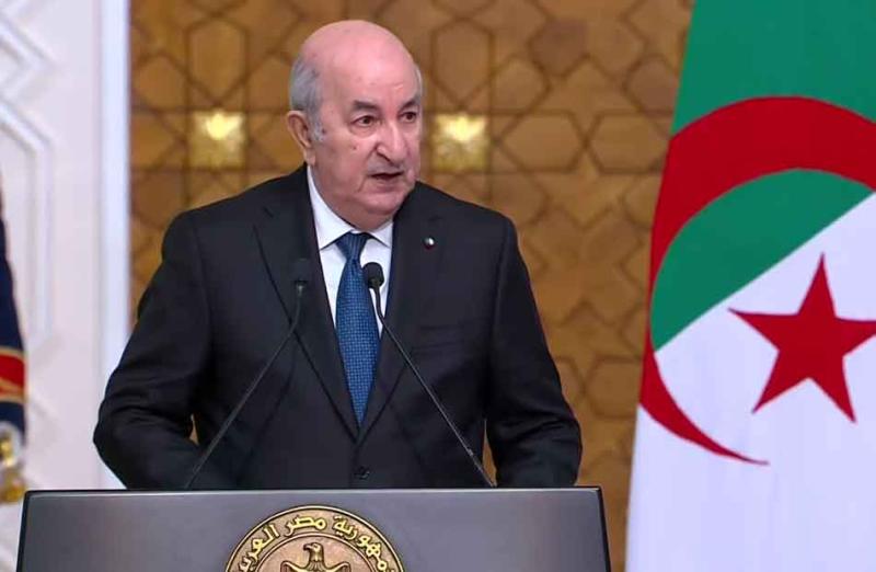 الرئيس الجزائري عبد المجيد تبون