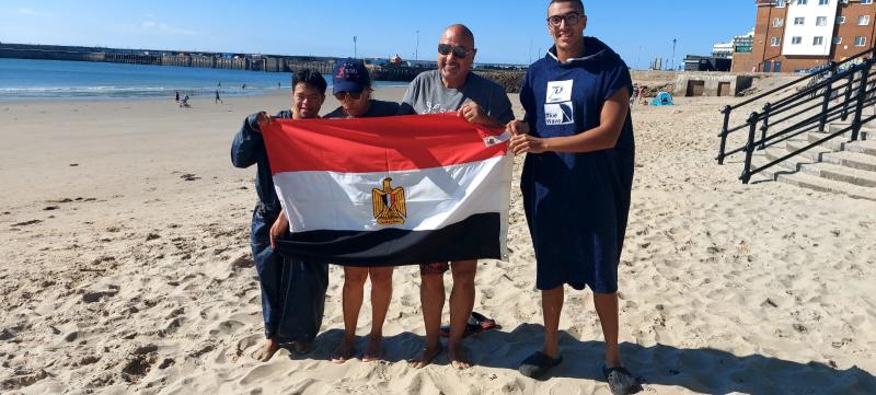 بعثة مصر تخوض تمرينها الأخير استعداداً لعبور المانش بإنجلترا 