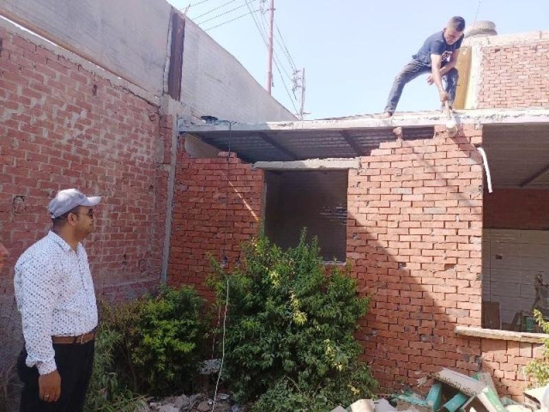 ازالة  حالات مبانى مخالفة بمراكز الشرقية