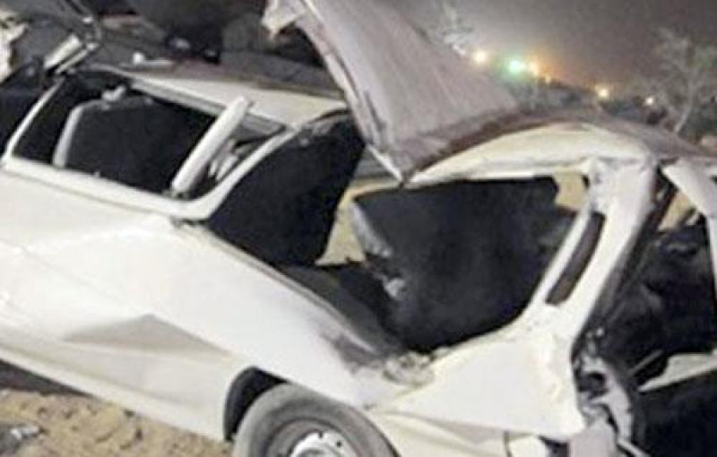 حادث انقلاب سيارة ميكروباص